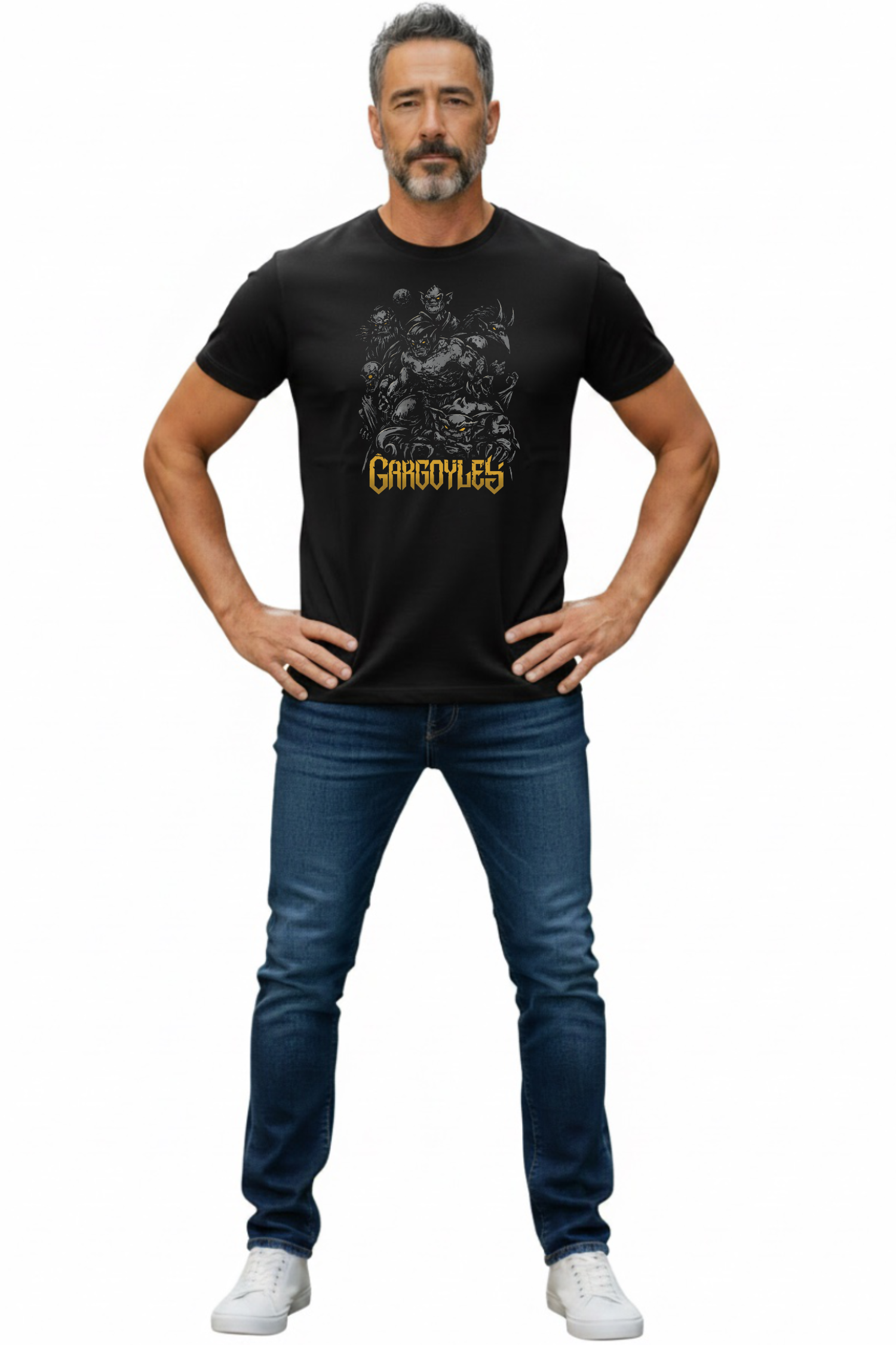 NotNorm Gargoyles Retro Anime Obsidian Guardians Graphic Tee
