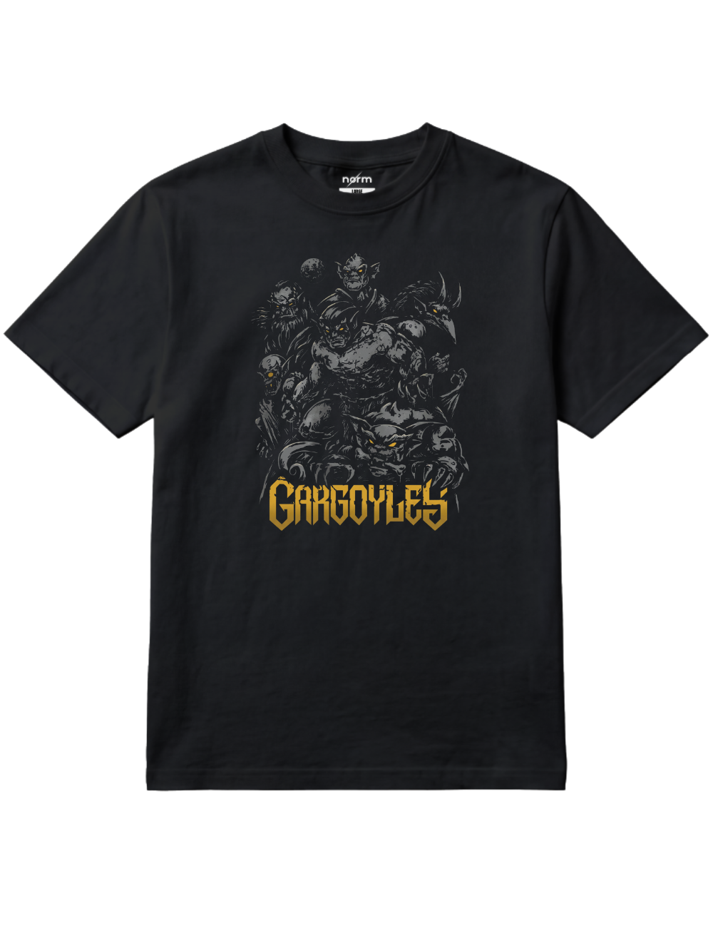 NotNorm Gargoyles Retro Anime Obsidian Guardians Graphic Tee