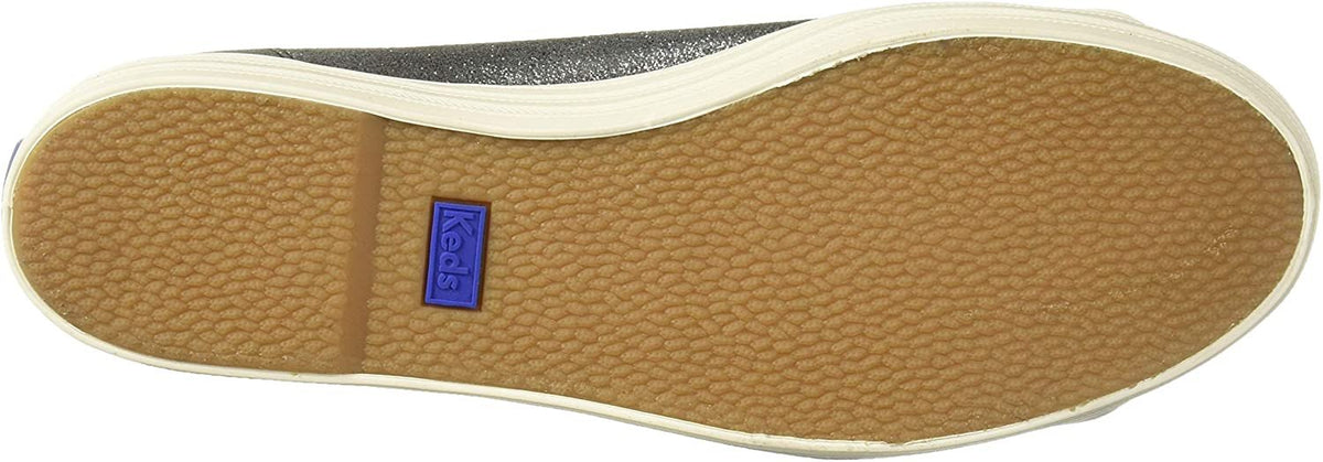 Keds Womens Triple Kick Glitter Suede Sneaker