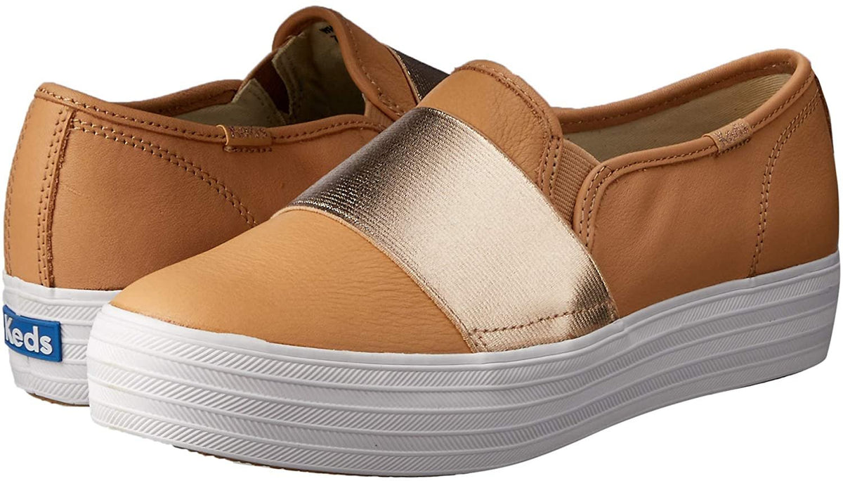 Keds Womenâ€™s Triple Bandeau Leather Sneakers