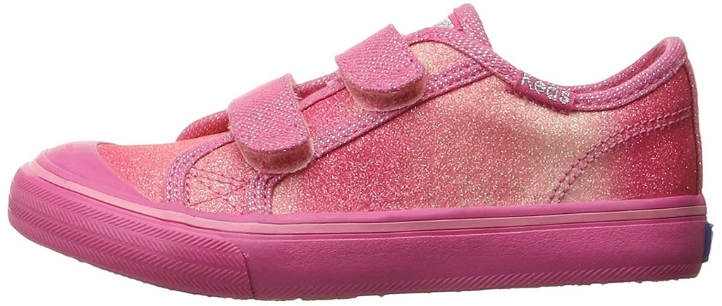 Keds Glittery Hook & Loop Sneaker (Toddler/Little Kid)