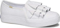 Keds Women's Triple Ruffle Leather Fashion Sneaker